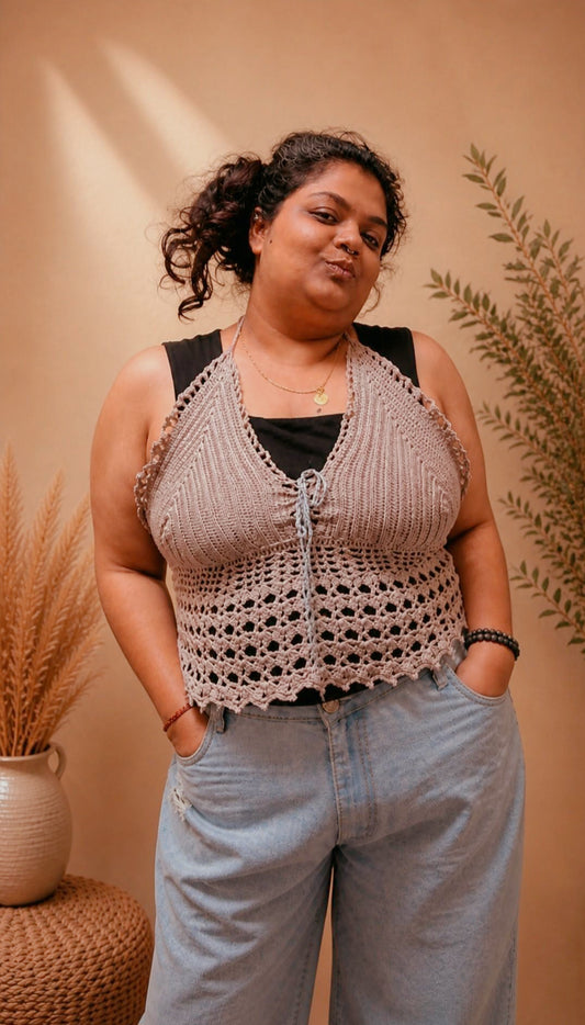 Natija crochet halter top