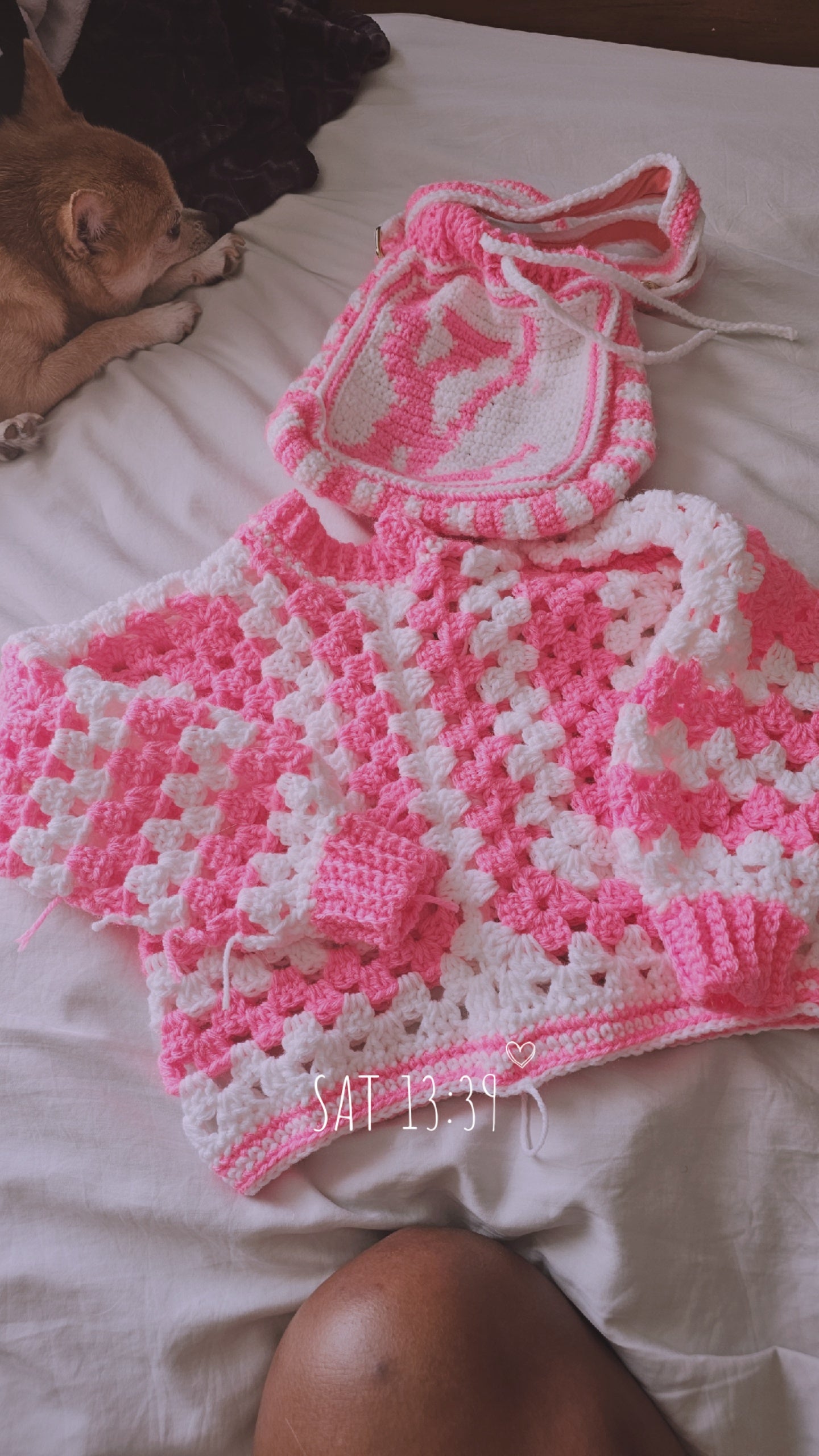 Granny square sweater