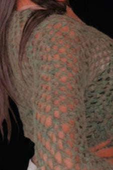 Crochet long sleeve wrap top (Jhadina)